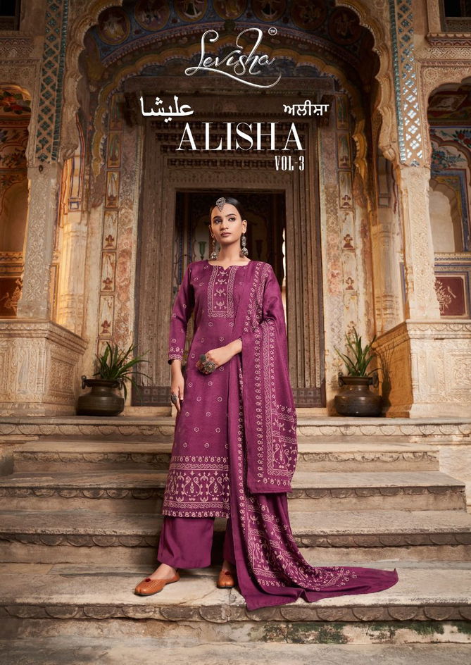 Levisha Alisha 3 Pashmina  Casual Wear Wholesale Dress Material Collection